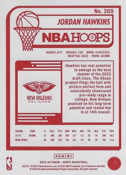 2023-24 Hoops - Red Backs #269 Jordan Hawkins Back