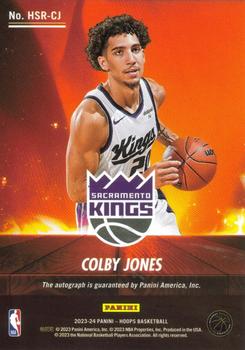2023-24 Hoops - Hot Signatures Rookie #HSR-CJ Colby Jones Back