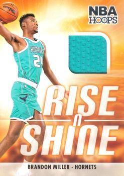2023-24 Hoops - Rise n Shine Memorabilia #RS-MIL Brandon Miller Front