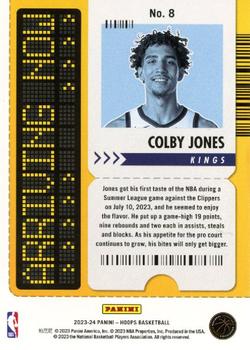 2023-24 Hoops - Arriving Now #8 Colby Jones Back
