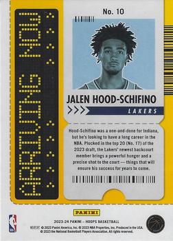 2023-24 Hoops - Arriving Now #10 Jalen Hood-Schifino Back