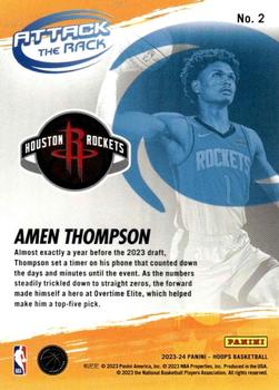 2023-24 Hoops - Attack the Rack #2 Amen Thompson Back