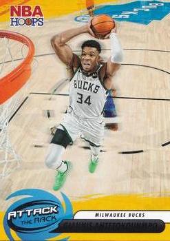 2023-24 Hoops - Attack the Rack #8 Giannis Antetokounmpo Front