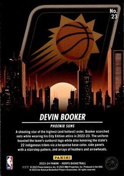 2023-24 Hoops - City Edition #23 Devin Booker Back