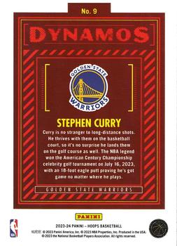 2023-24 Hoops - Dynamos #9 Stephen Curry Back