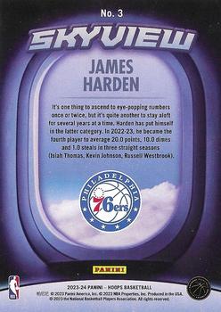 2023-24 Hoops - Skyview #3 James Harden Back