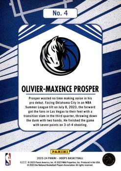 2023-24 Hoops - We Got Next Holo #4 Olivier-Maxence Prosper Back