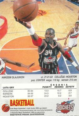 1997 Magic Basketball Magazine (Poland) #NNO Hakeem Olajuwon Back