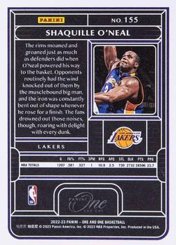 2022-23 Panini One and One - Blue #155 Shaquille O'Neal Back