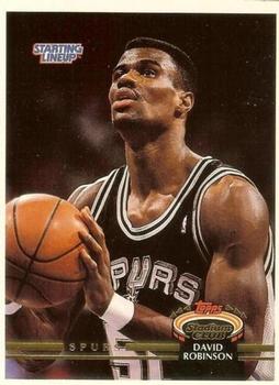 1993 Kenner/Topps Starting Lineup Cards - Proofs #1SL David Robinson Front