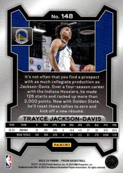 2023-24 Panini Prizm #148 Trayce Jackson-Davis Back