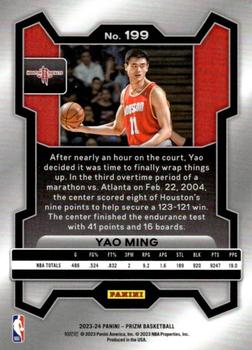 2023-24 Panini Prizm #199 Yao Ming Back
