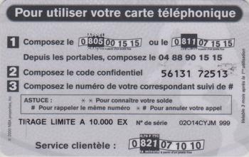 2000 A Telecom Cartes Téléphoniques (Phone Cards) #NNO Grant Hill Back