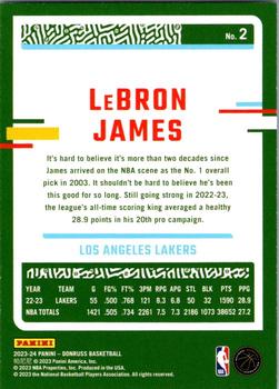 2023-24 Donruss #2 LeBron James Back