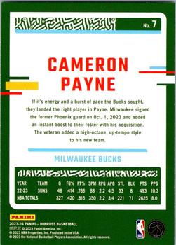 2023-24 Donruss #7 Cameron Payne Back