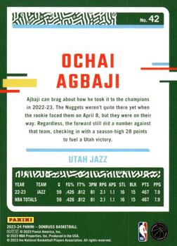2023-24 Donruss #42 Ochai Agbaji Back