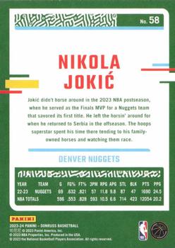 2023-24 Donruss #58 Nikola Jokic Back