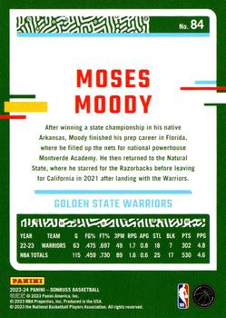 2023-24 Donruss #84 Moses Moody Back