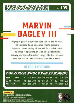2023-24 Donruss #105 Marvin Bagley III Back