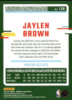 2023-24 Donruss #128 Jaylen Brown Back