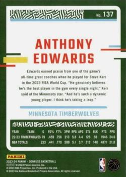 2023-24 Donruss #137 Anthony Edwards Back