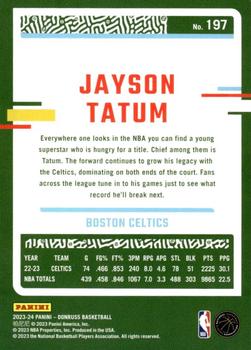 2023-24 Donruss #197 Jayson Tatum Back
