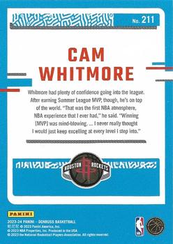 2023-24 Donruss #211 Cam Whitmore Back