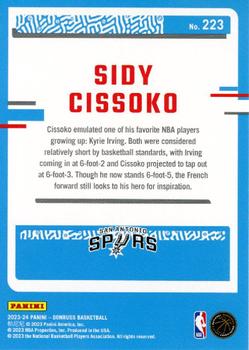 2023-24 Donruss #223 Sidy Cissoko Back