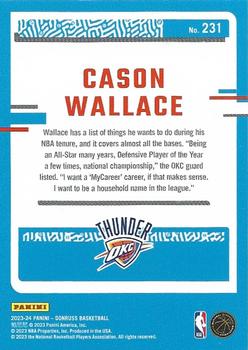 2023-24 Donruss #231 Cason Wallace Back