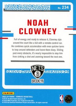 2023-24 Donruss #234 Noah Clowney Back