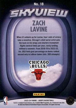 2023-24 Hoops Winter - Skyview #18 Zach LaVine Back