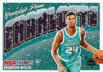 2023-24 Hoops Winter - Rookie Greetings #18 Brandon Miller Front