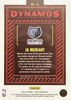 2023-24 Hoops Winter - Dynamos #12 Ja Morant Back