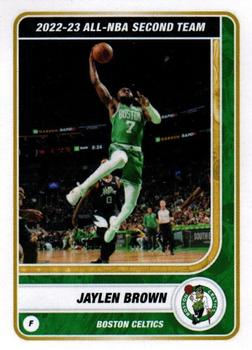 2023-24 Panini Sticker & Card Collection #8 Jaylen Brown Front