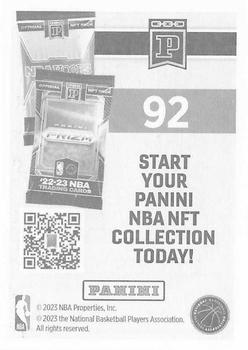 2023-24 Panini Sticker & Card Collection #92 Kobe Bufkin Back
