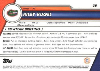 2023-24 Bowman University Chrome #38 Riley Kugel Back