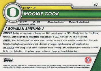 2023-24 Bowman University Chrome #67 Mookie Cook Back
