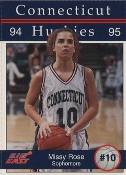 1994-95 Connecticut Huskies Women #NNO Missy Rose Front