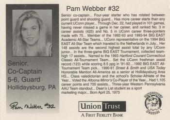 1994-95 Connecticut Huskies Women #NNO Pam Webber Back