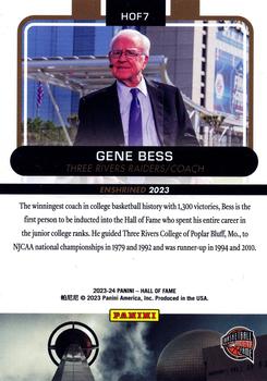 2023 Panini Basketball Hall of Fame #HOF7 Gene Bess Back