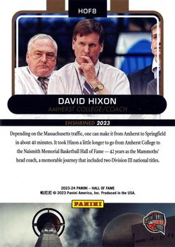 2023 Panini Basketball Hall of Fame #HOF8 David Hixon Back
