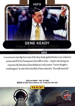 2023 Panini Basketball Hall of Fame #HOF9 Gene Keady Back