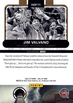 2023 Panini Basketball Hall of Fame #HOF11 Jim Valvano Back