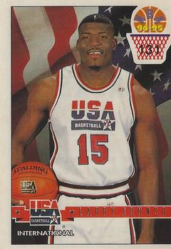 1994-95 Carousel NBA Basket Stickers (Greece) #131 Larry Johnson Front