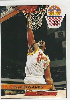 1994-95 Carousel NBA Basket Stickers (Greece) #138 Doug Edwards Front