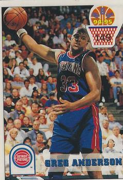 1994-95 Carousel NBA Basket Stickers (Greece) #149 Greg Anderson Front
