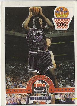 1994-95 Carousel NBA Basket Stickers (Greece) #206 Shaquille O’Neal Front