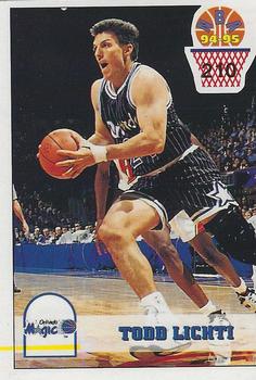 1994-95 Carousel NBA Basket Stickers (Greece) #210 Todd Lichti Front