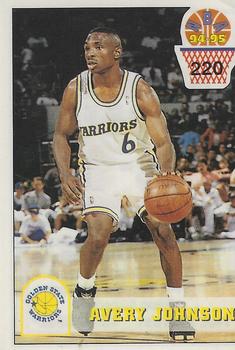 1994-95 Carousel NBA Basket Stickers (Greece) #220 Avery Johnson Front