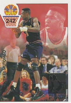 1994-95 Carousel NBA Basket Stickers (Greece) #242 Dikembe Mutombo Front